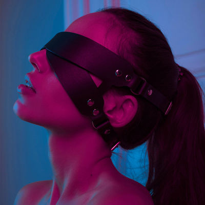 Σιλικόνη ABS BDSM Set Bondage μάσκα ματιών ζευγάρι σεξ παιχνίδι δέρμα σκλάβος
