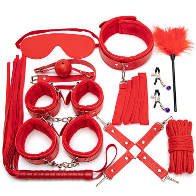 10 Set Light Self Bondage Kit δερμάτινο κιτ SM σκλάβος πάθος φετίχ κρεβάτι αγκάλια