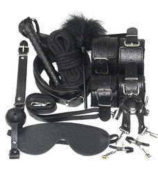 10 Set Light Self Bondage Kit δερμάτινο κιτ SM σκλάβος πάθος φετίχ κρεβάτι αγκάλια