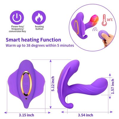 14cm Αδιάβροχο Bluetooth Vibrator Σεξ Παιχνίδι Ανανεώσιμα δονητικά εσώρουχα για γυναίκες