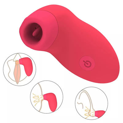 Γυναίκα G-Point Vibrator Ενήλικας Παιχνίδι Γλώσσα Γλείψιμο Κλιστορική Suction Vibrator