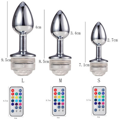 G Spot Cosplay Anal Plug Sex Toys Glow Tail Remote Control Φωτεινό Κοσμηματοποιημένο Κώλο Plug