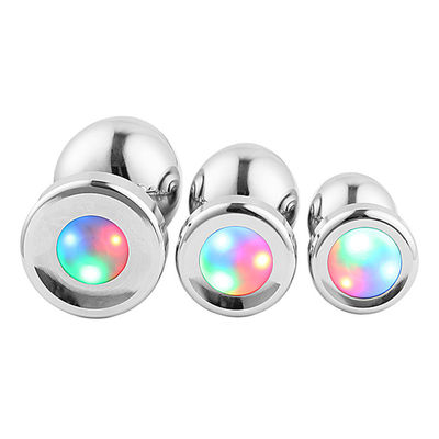 Σεξουαλικό Wearable Mens Αυνανισμός Παιχνίδι Butt Plug Light Up LED Flashing Light