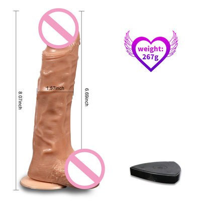 8 ίντσες Γυναίκες Σεξ Παιχνίδια Dildo Δέρμα Αίσθημα Διαπερατικό υγρό Σιλικόνη Dildo