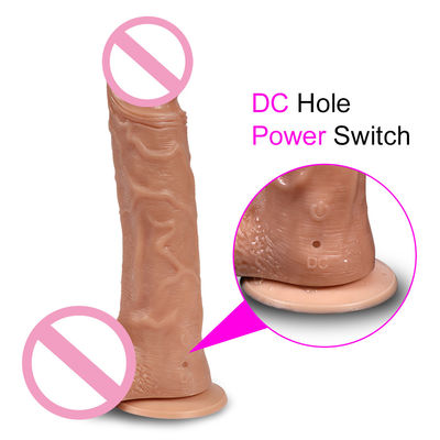 8 ίντσες Γυναίκες Σεξ Παιχνίδια Dildo Δέρμα Αίσθημα Διαπερατικό υγρό Σιλικόνη Dildo