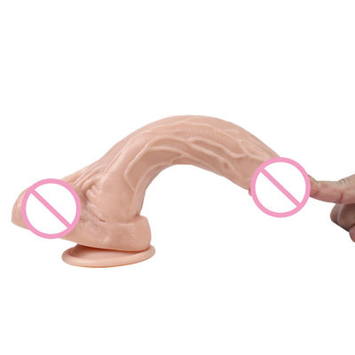 Γυναικείο ρεαλιστικό Dildo Διαφανές Σιλικόνιο Dildo Σιλικόνιο Ρουχάνι Σεξ Παιχνίδια