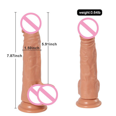 Αρσενικό πέος υγρό σιλικόνιο φίλτο Suction Cup Soft Ultra ρεαλιστικό φίλτο για γυναίκες