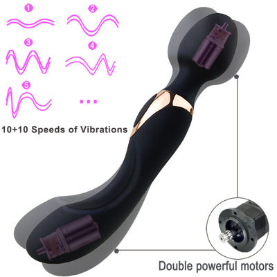 22CM Προσωπικό Γυναίκες AV Wand ODM 300g Klit Vibrator επαναφορτιζόμενο μασάζ μπαστούνι