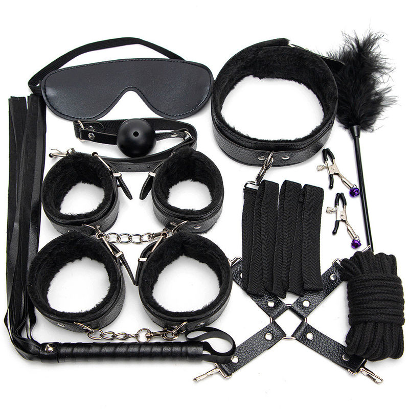 10 Set Light Self Bondage Kit δερμάτινο κιτ SM σκλάβος πάθος φετίχ κρεβάτι αγκάλια